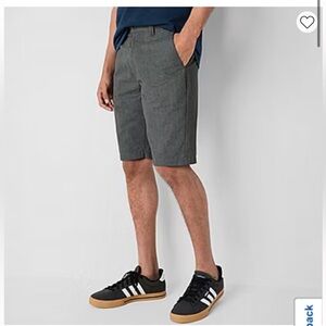 Volcom Flat Front Chino Shorts 10” inseam color Grey men’s 32